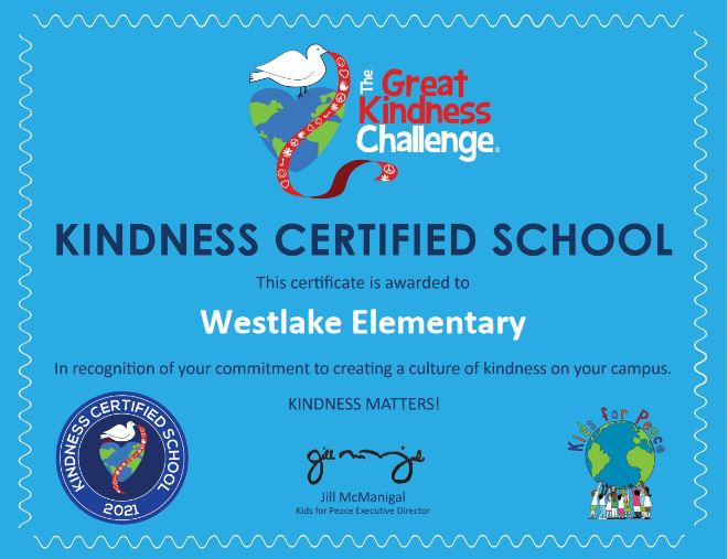 2021 Kindness Certified School