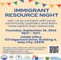 Immigrant Resource Night